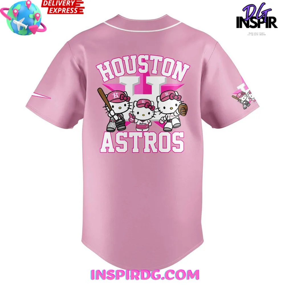 -Houston Astros x Hello Kitty Baseball Jersey