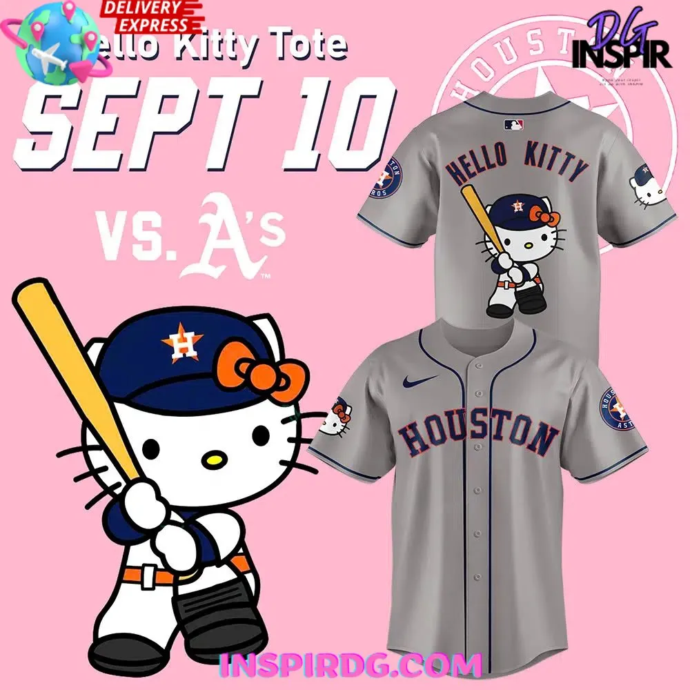 -Houston Astros x Hello Kitty Night 2024 Smoke Baseball Jersey