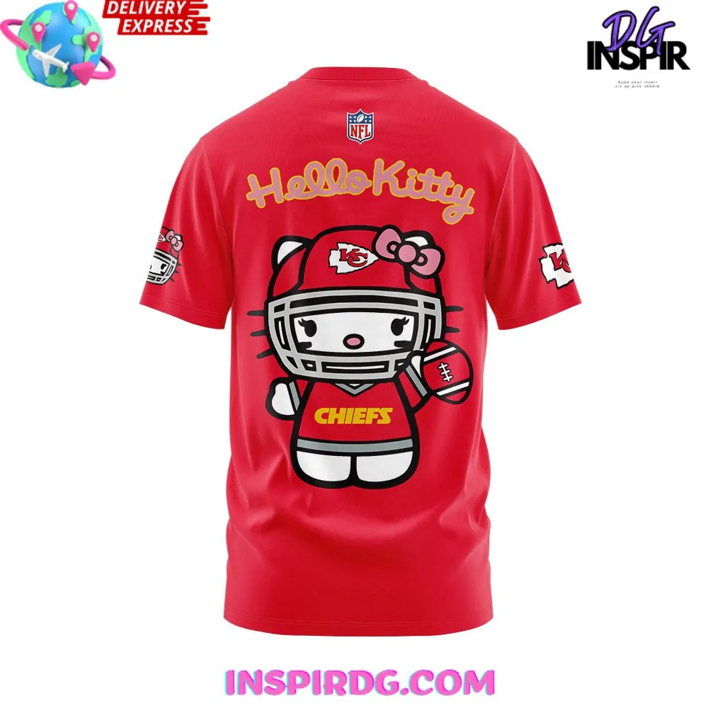 -Kansas City Chiefs x Hello Kitty 2024 T-Shirt