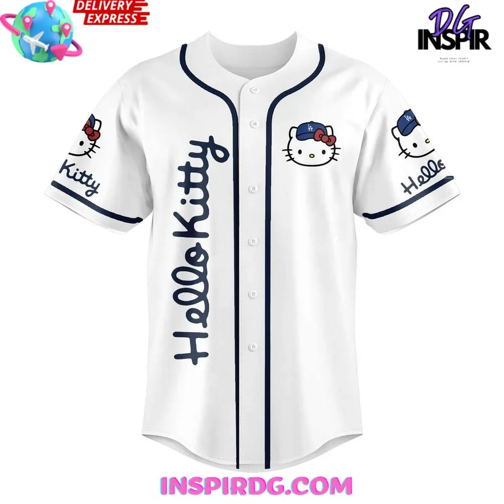 -Los Angeles Dodgers x Hello Kitty 2024 Baseball Jersey