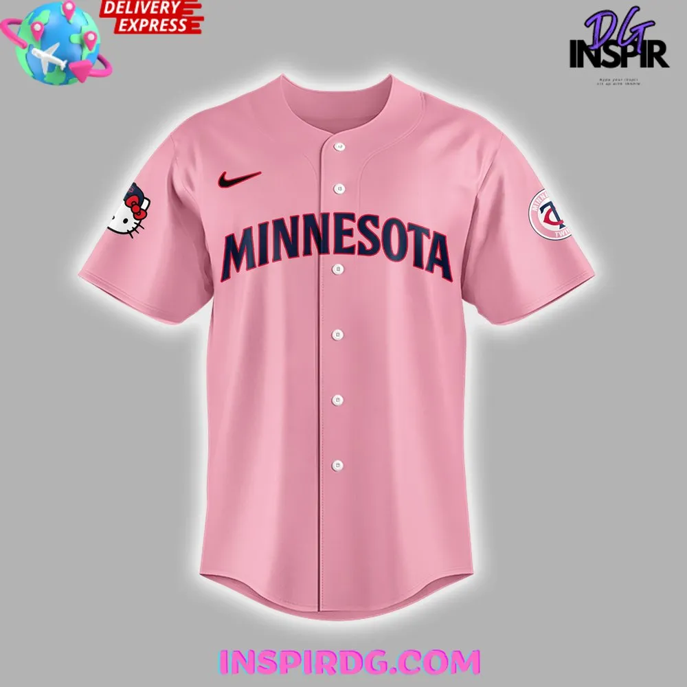 -Minnesota Twins x Hello Kitty 2024 Baseball Jersey