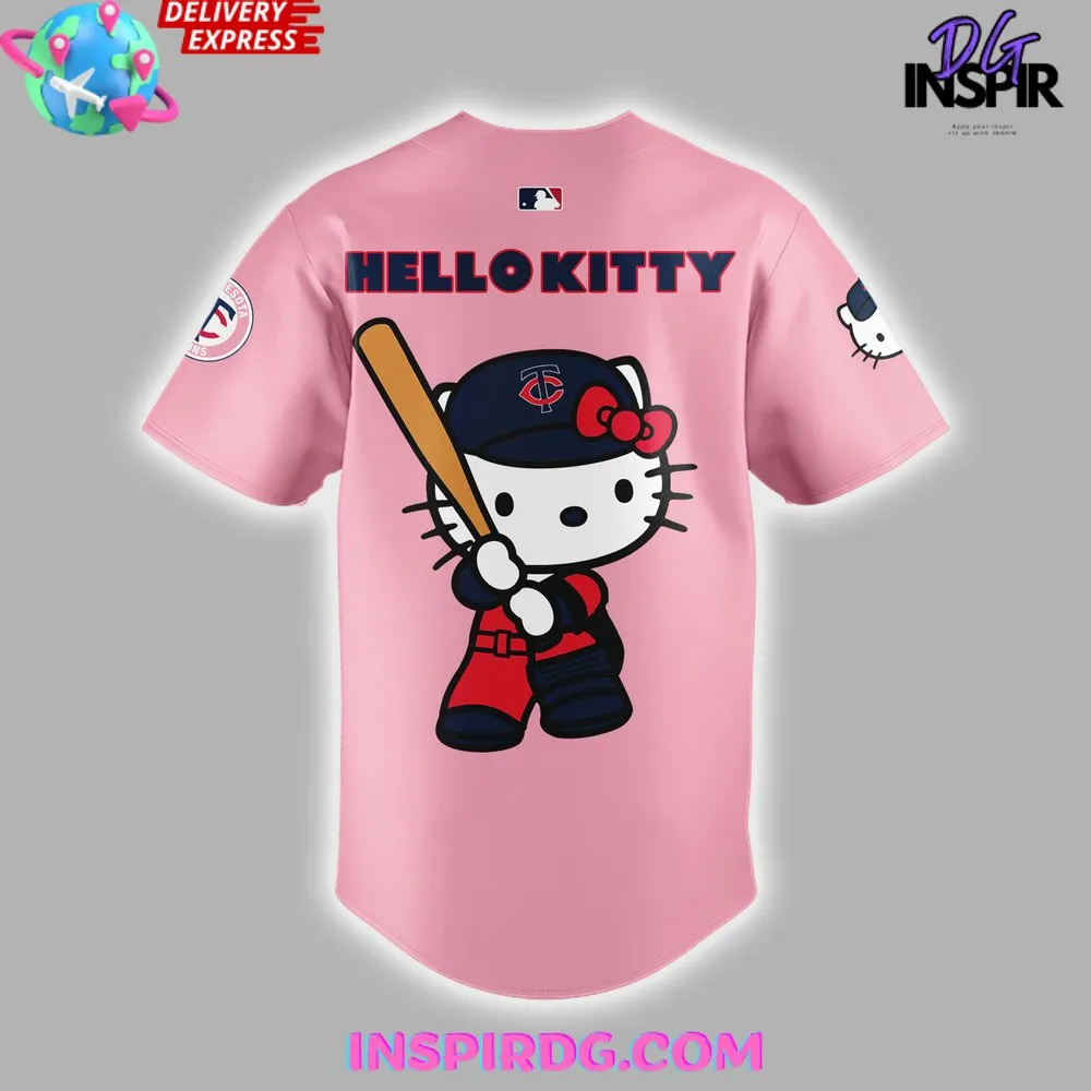 -Minnesota Twins x Hello Kitty 2024 Baseball Jersey