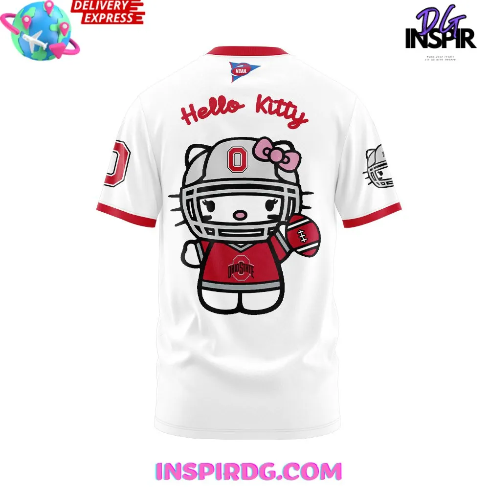 -Ohio State Football x Hello Kitty White T-Shirt