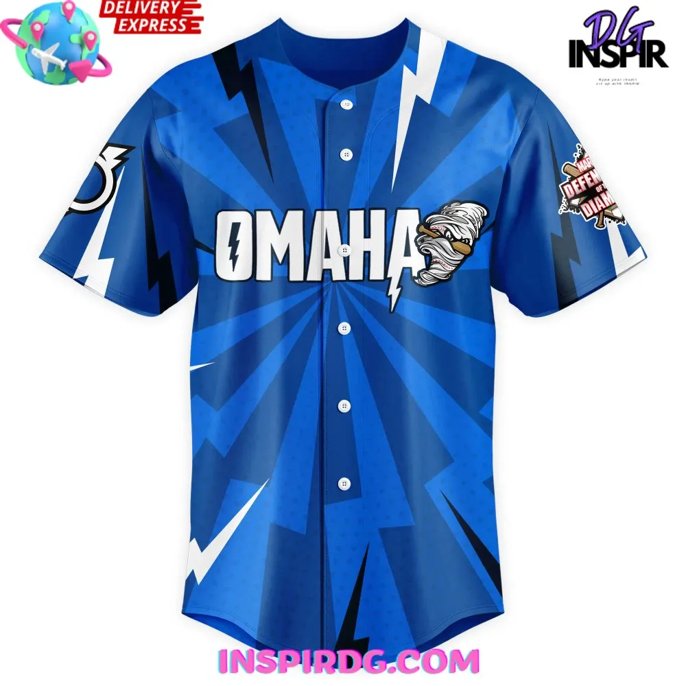 -Omaha Storm Chasers Marvel Defenders of the Diamond Baseball Jersey