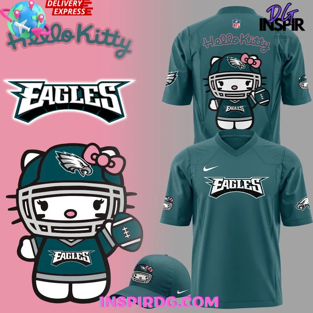 -Philadelphia Eagles x Hello Kitty Football Jersey