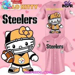 -Pittsburgh Steelers x Hello Kitty 2024 Baseball Jersey