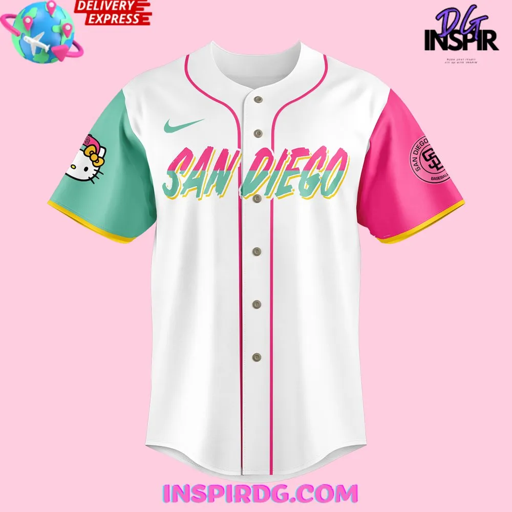 -San Diego Padres x Hello Kitty Night 2024 Baseball Jersey