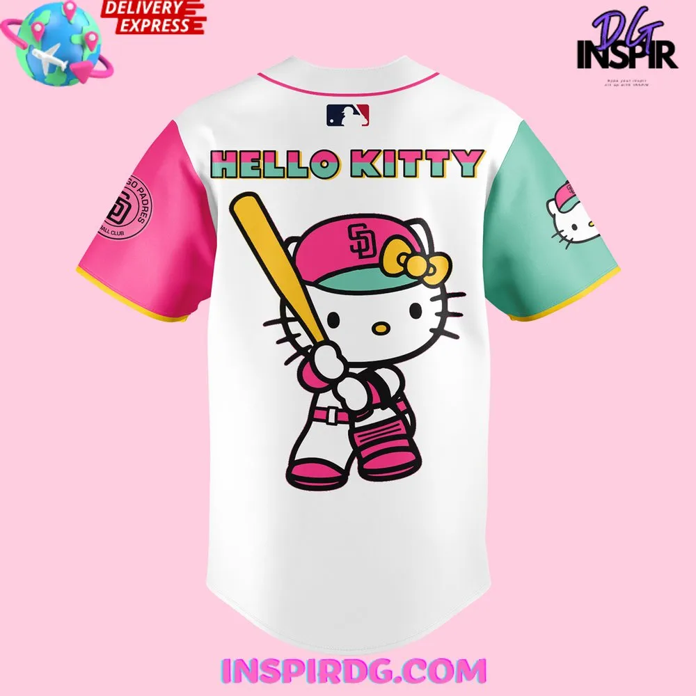 -San Diego Padres x Hello Kitty Night 2024 Baseball Jersey