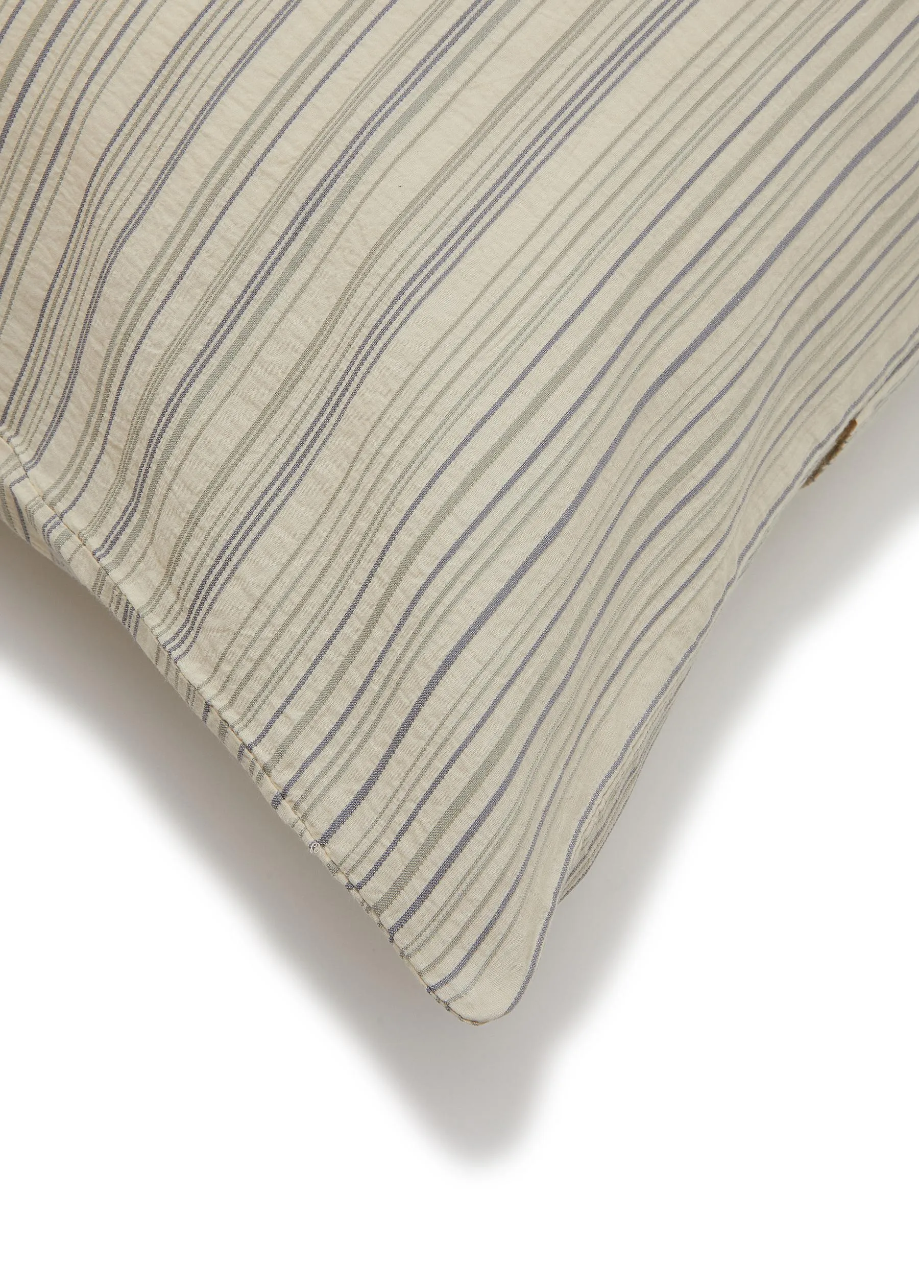 -----------SOCIETY LIMONTA ---- ------------ ----Rows Cotton Pillowcase Set of 2 — Delfino --