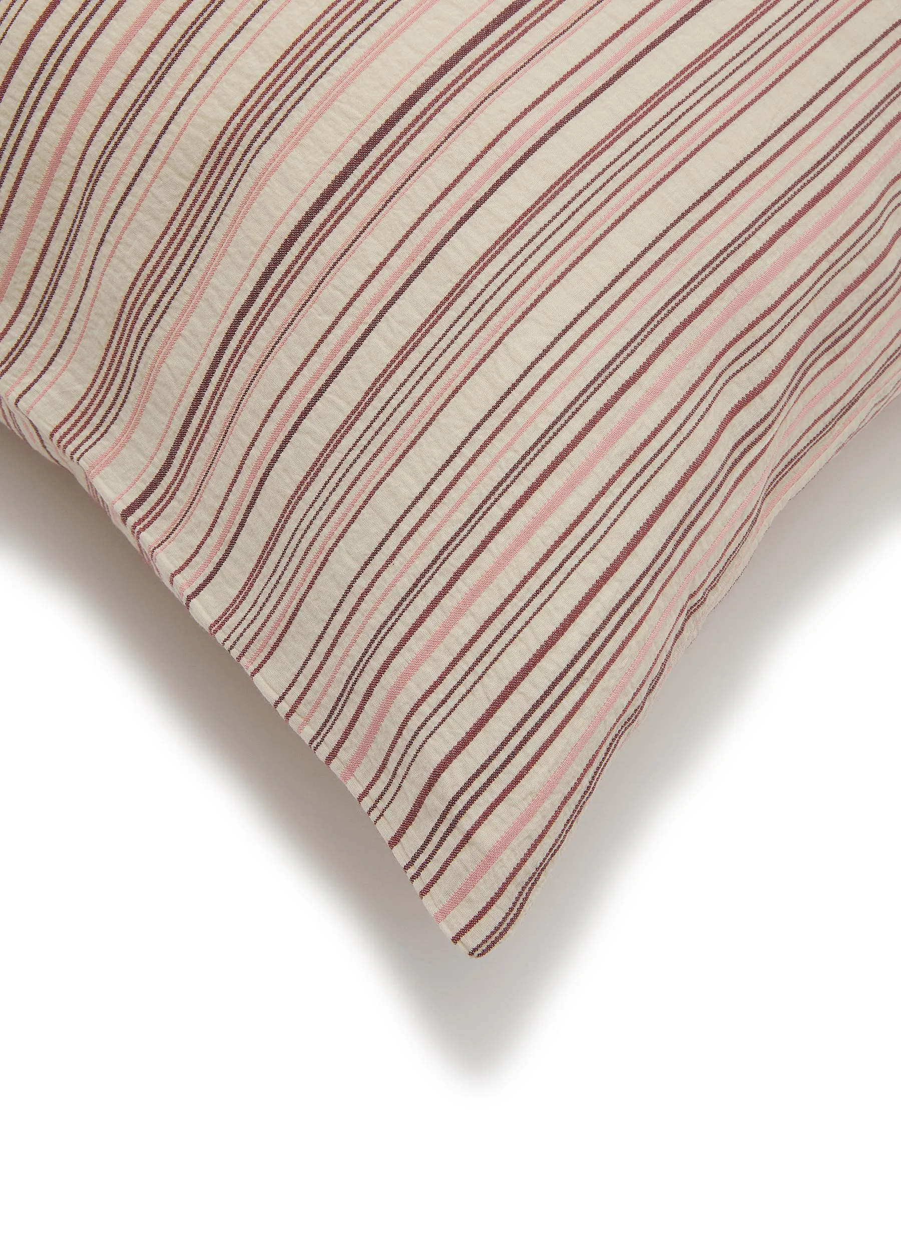 -----------SOCIETY LIMONTA ---- ------------ ----Rows Cotton Pillowcase Set of 2 — Verbena --