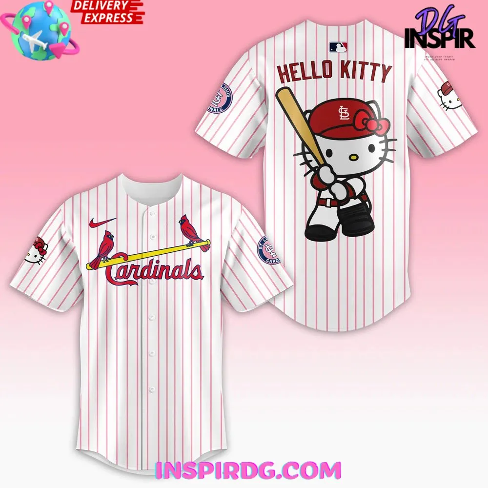 -St. Louis Cardinals Hello Kitty Baseball Jersey