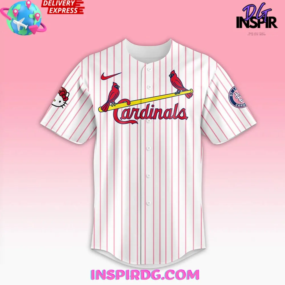 -St. Louis Cardinals Hello Kitty Baseball Jersey