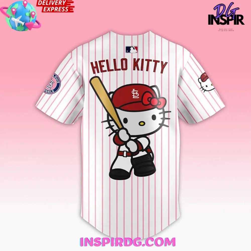 -St. Louis Cardinals Hello Kitty Baseball Jersey