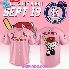 -St. Louis Cardinals x Hello Kitty Night 2024 Pink Baseball Jersey