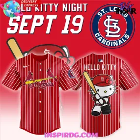 -St. Louis Cardinals x Hello Kitty Night 2024 Red Baseball Jersey