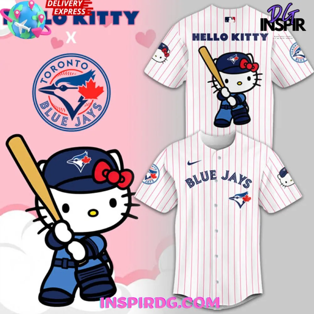 -Toronto Blue Jays x Hello Kitty Night 2024 Baseball Jersey