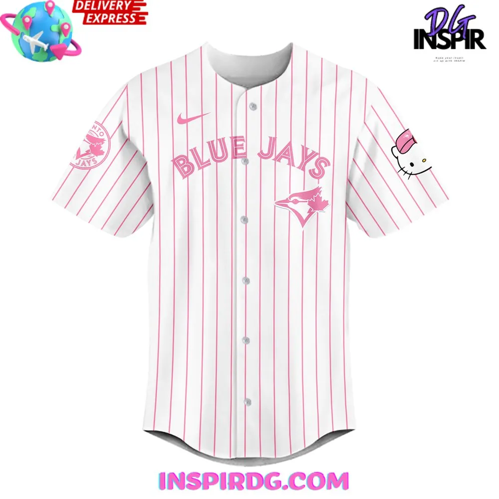 -Toronto Blue Jays x Hello Kitty Night Baseball Jersey