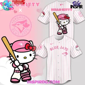 -Toronto Blue Jays x Hello Kitty Night Baseball Jersey