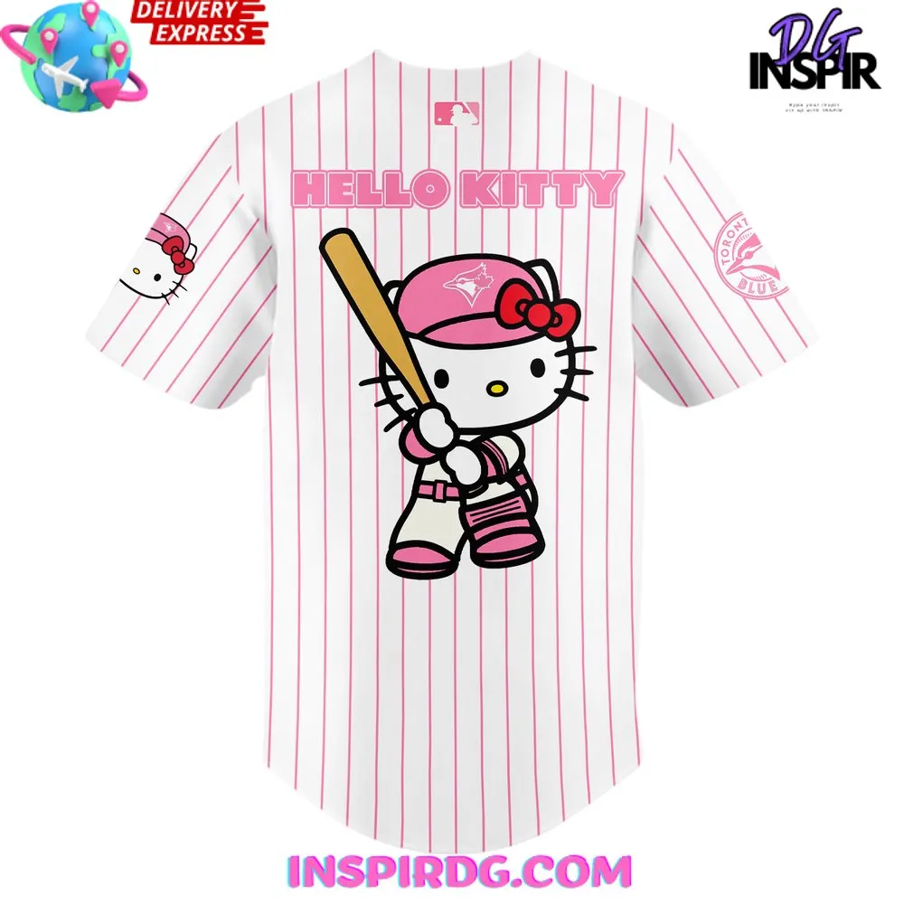 -Toronto Blue Jays x Hello Kitty Night Baseball Jersey