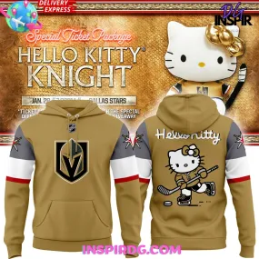 -Vegas Golden Knights x Hello Kitty 2024 Special Hoodie