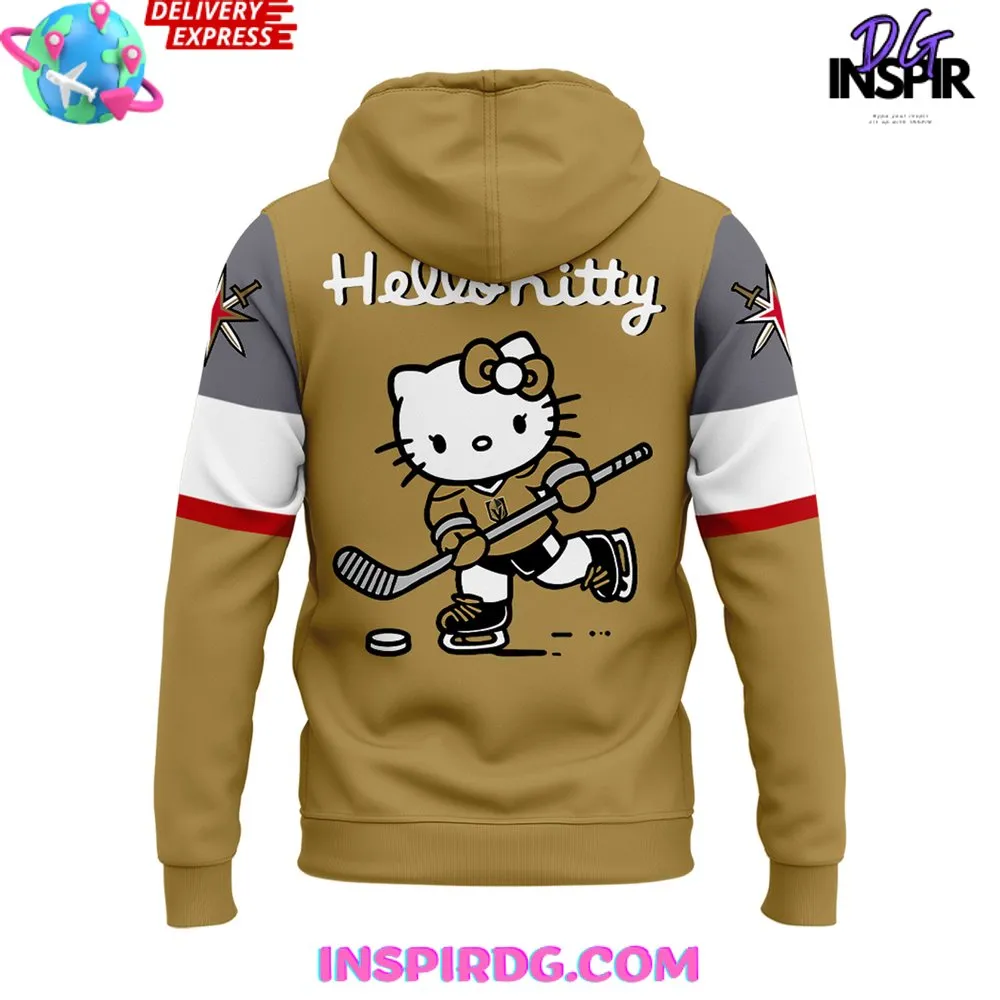 -Vegas Golden Knights x Hello Kitty 2024 Special Hoodie