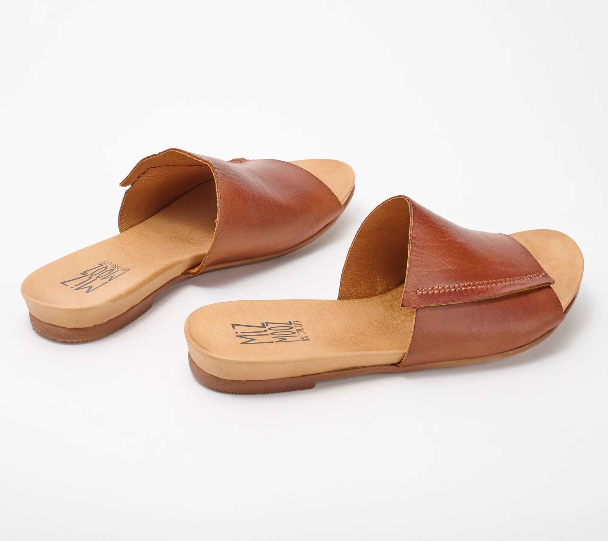 "As Is" Miz Mooz Leather Slide Sandals - Aurelia