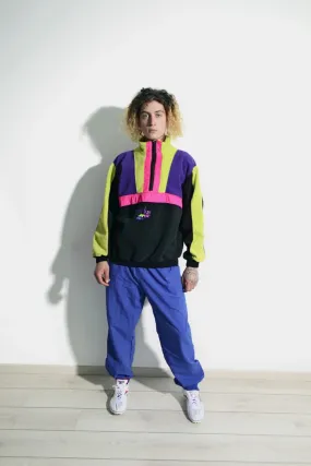 80’s warm fleece 1/2 half zip pullover