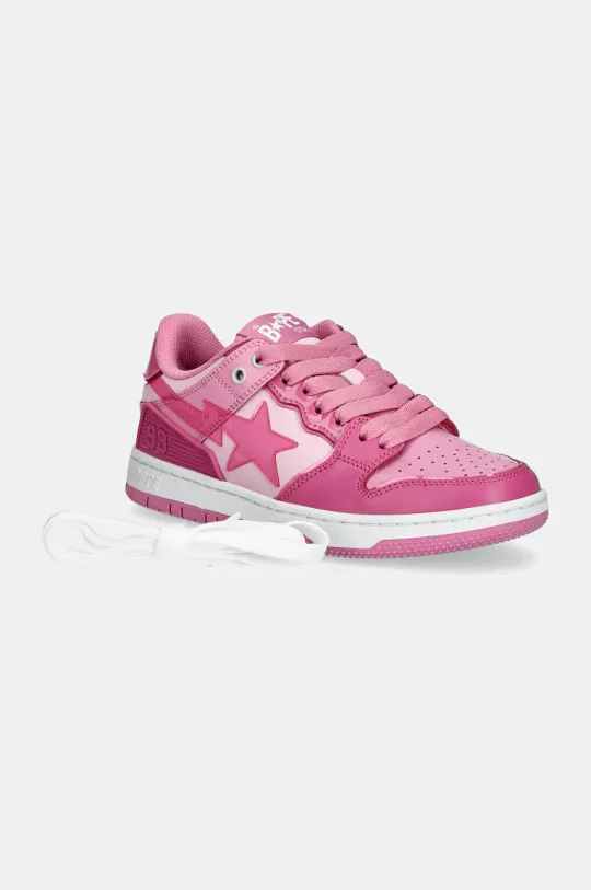 A Bathing Ape sneakers SK8 STA #51 L pink color 1K80291351