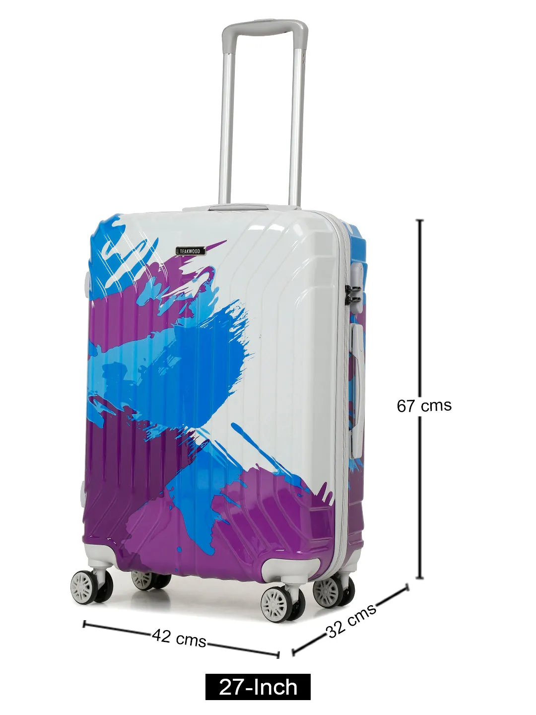 Abstract Printed Hard Trolley Bag