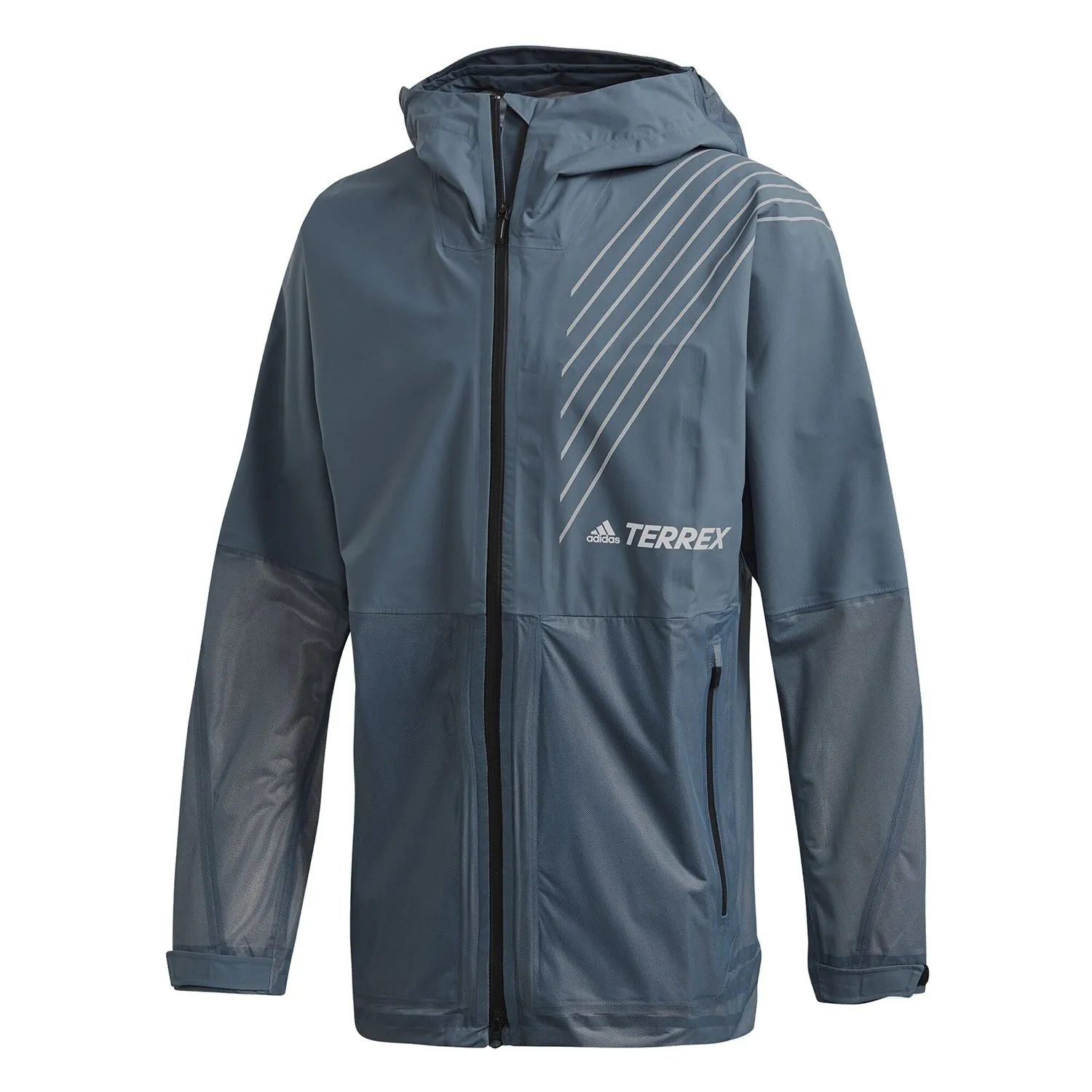 adidas Terrex 3-Layer Zupahike Rain Jacket - Blue