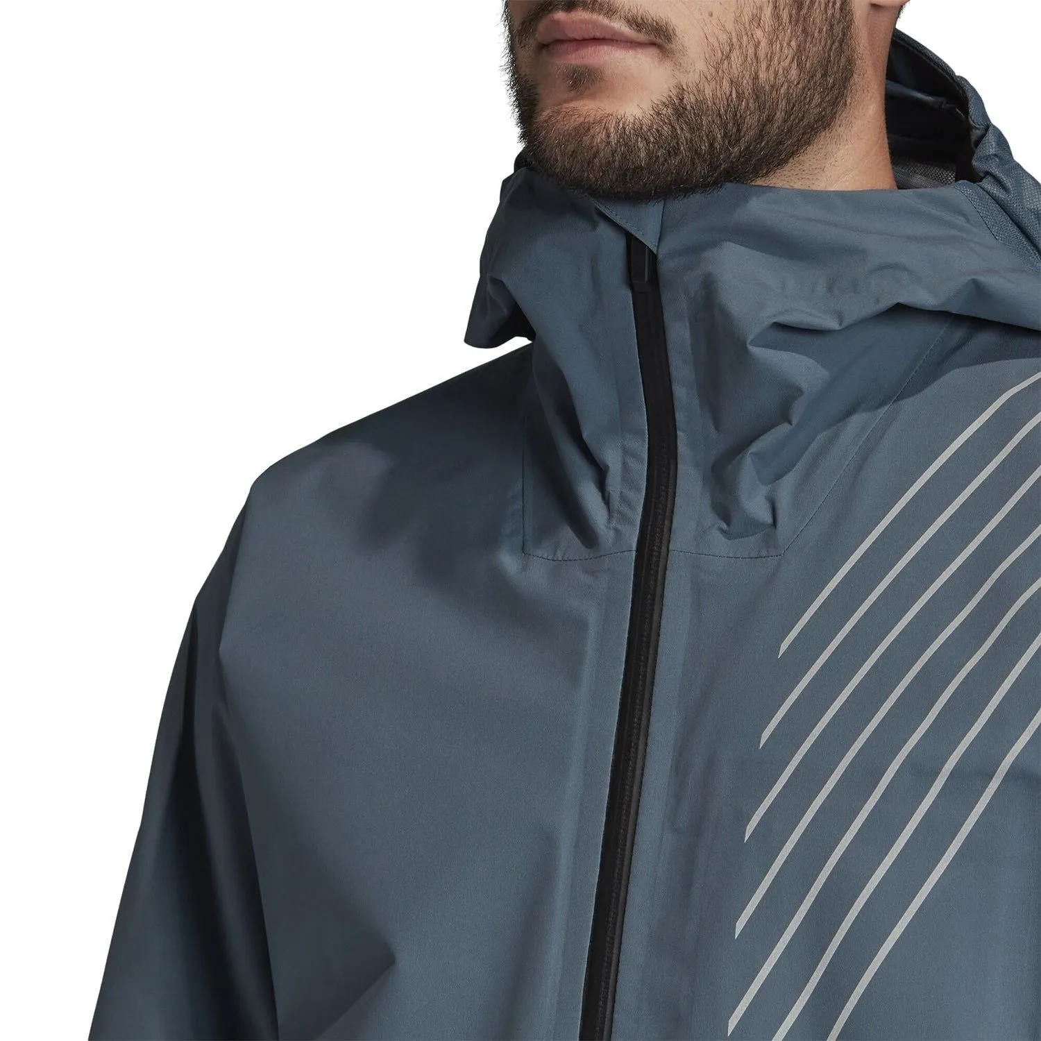 adidas Terrex 3-Layer Zupahike Rain Jacket - Blue