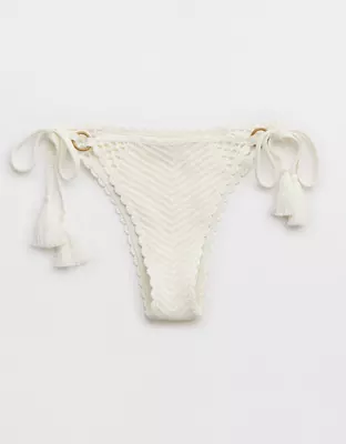 Aerie Crochet Cheekiest Tie Bikini Bottom-