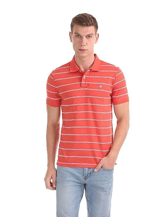 Aeropostale Regular Fit Striped Polo Shirt