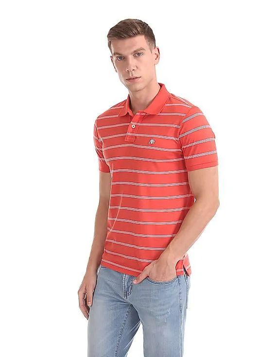 Aeropostale Regular Fit Striped Polo Shirt