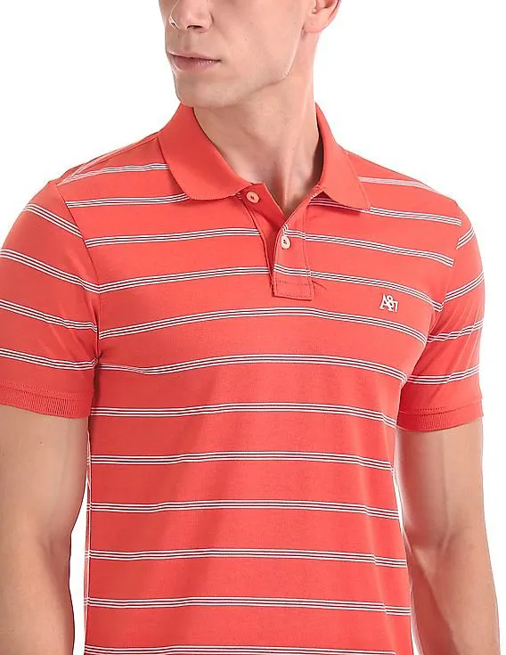 Aeropostale Regular Fit Striped Polo Shirt