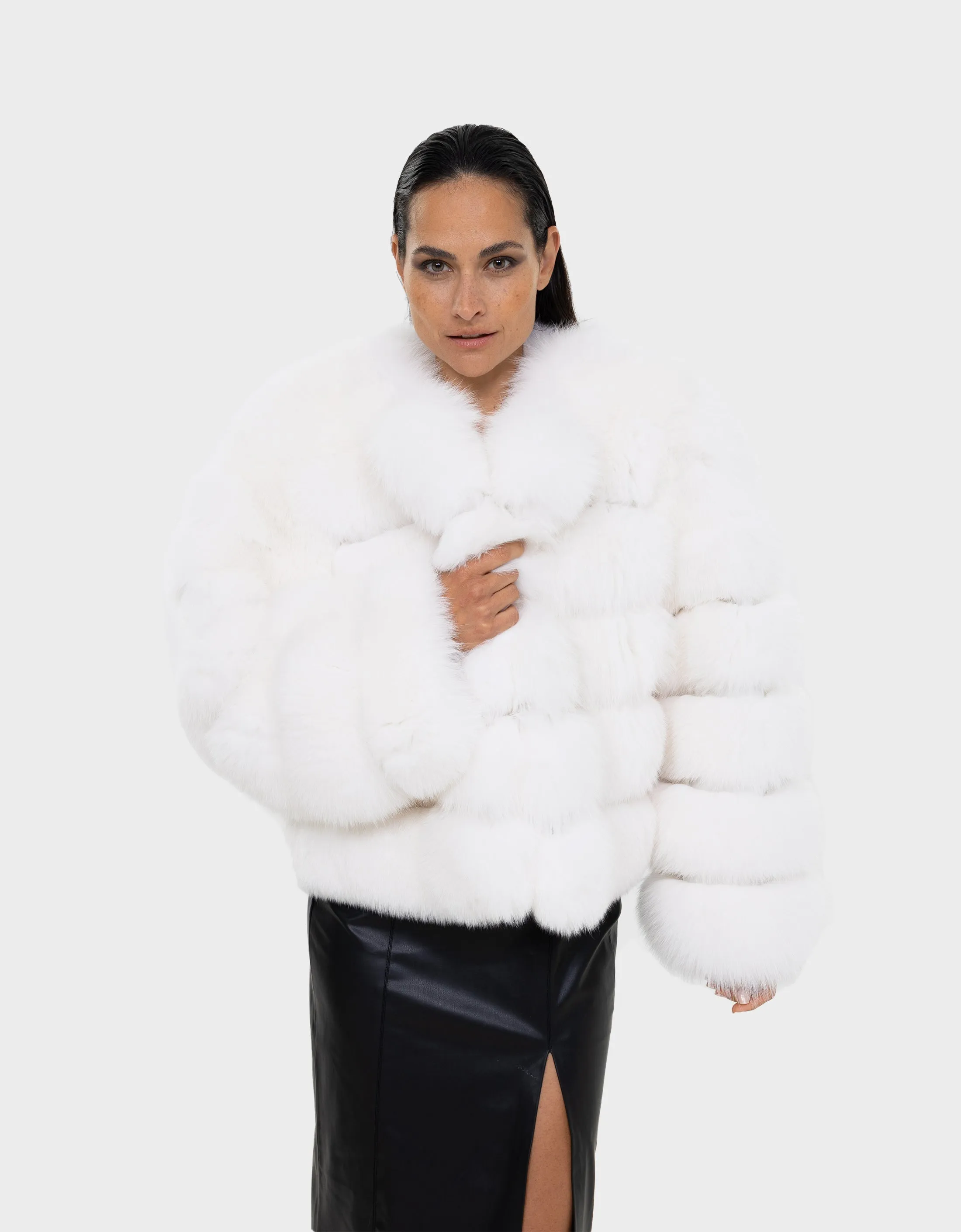 Alicent  White Fox Jacket