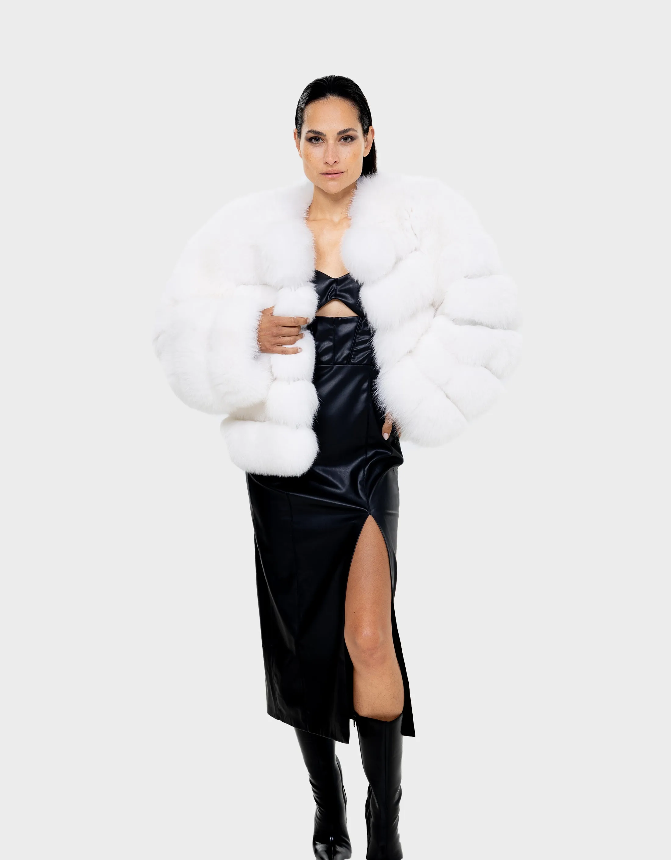 Alicent  White Fox Jacket