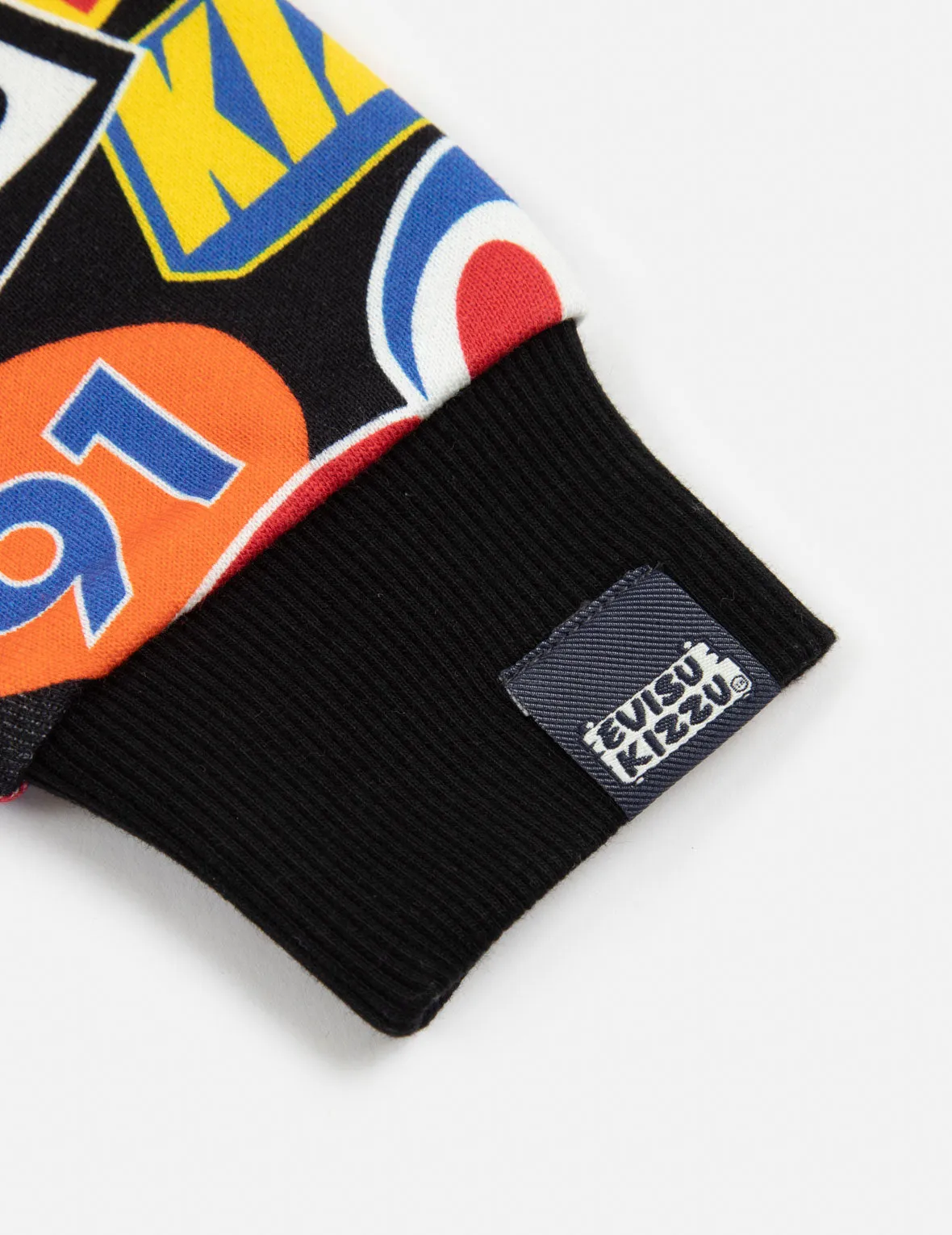 Allover Racing Badge Print Regular Fit Zip-up Hoodie