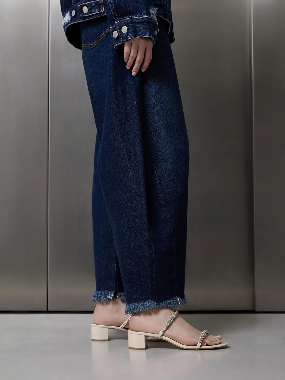 Ambrosia Gem-Embellished Mules - Cream