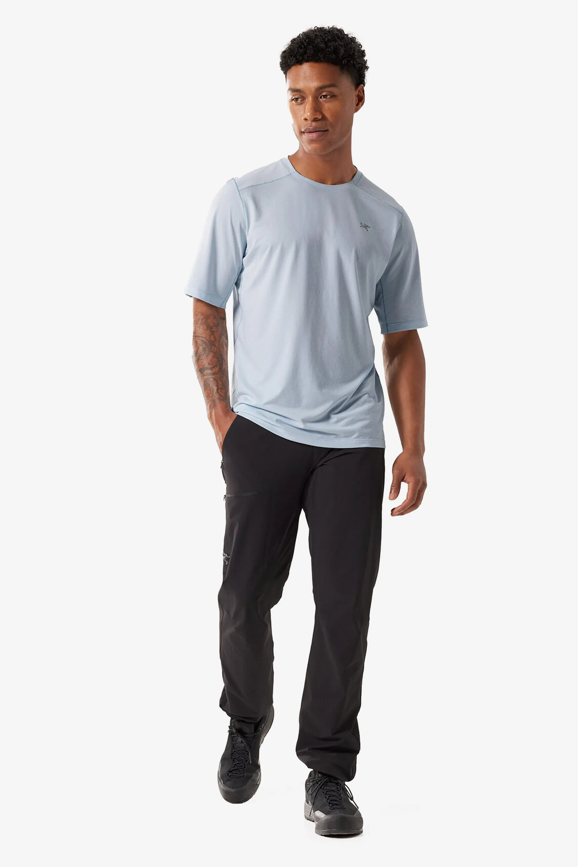 Arc'teryx Men's Cormac Crew Neck SS Shirt in Daybreak Heather