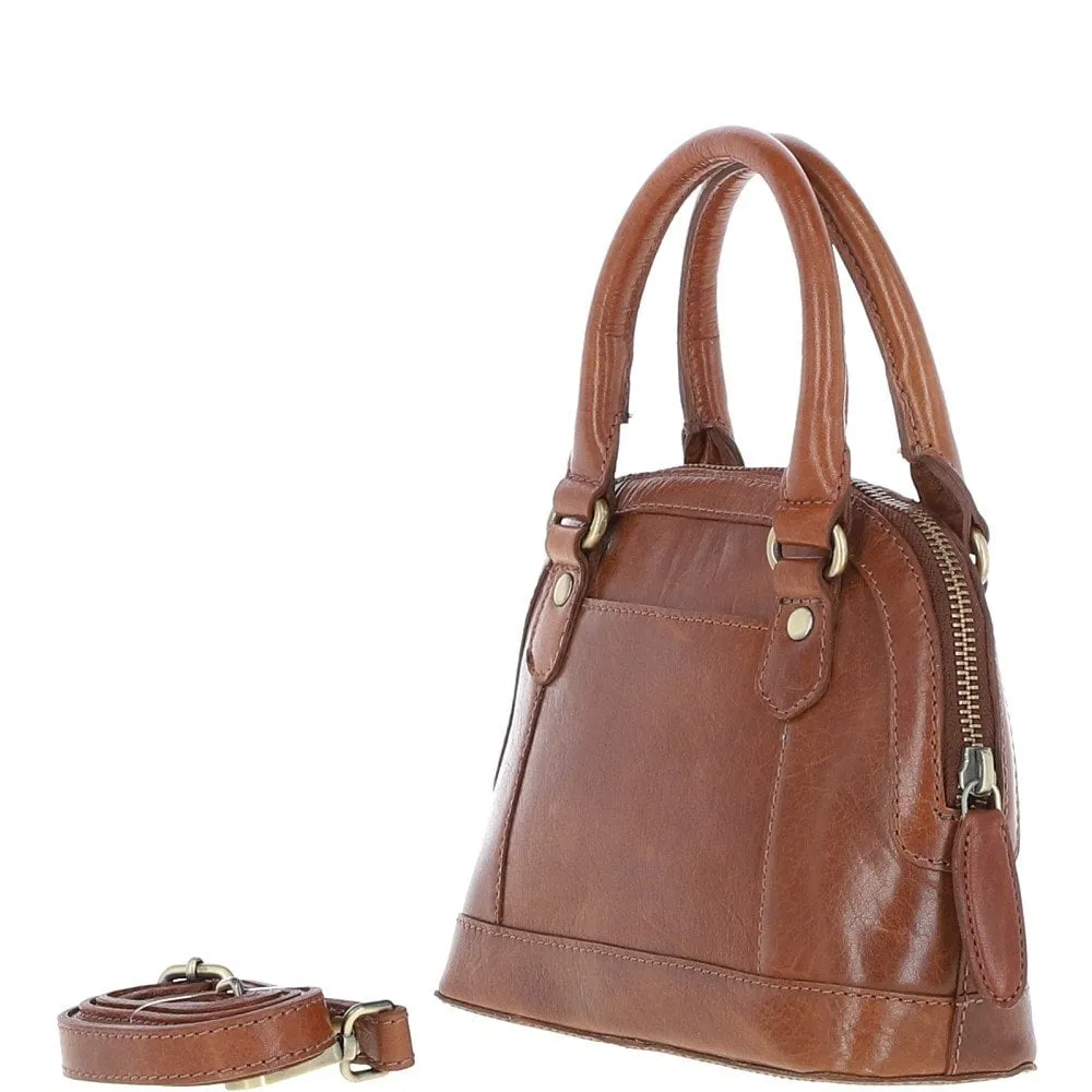 Ashwood Womens Small Leather Tote Bag Honey: T-82