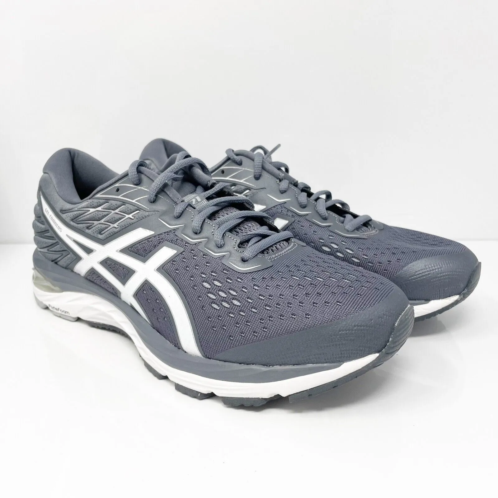 Asics Mens Gel Cumulus 21 1011A551 Gray Running Shoes Sneakers Size 9.5