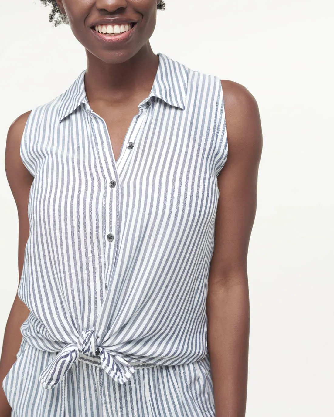 Avenue Button-Up Tank