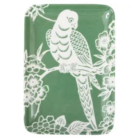 ----------Aviary Parrot Melamine Soap Tray---------
