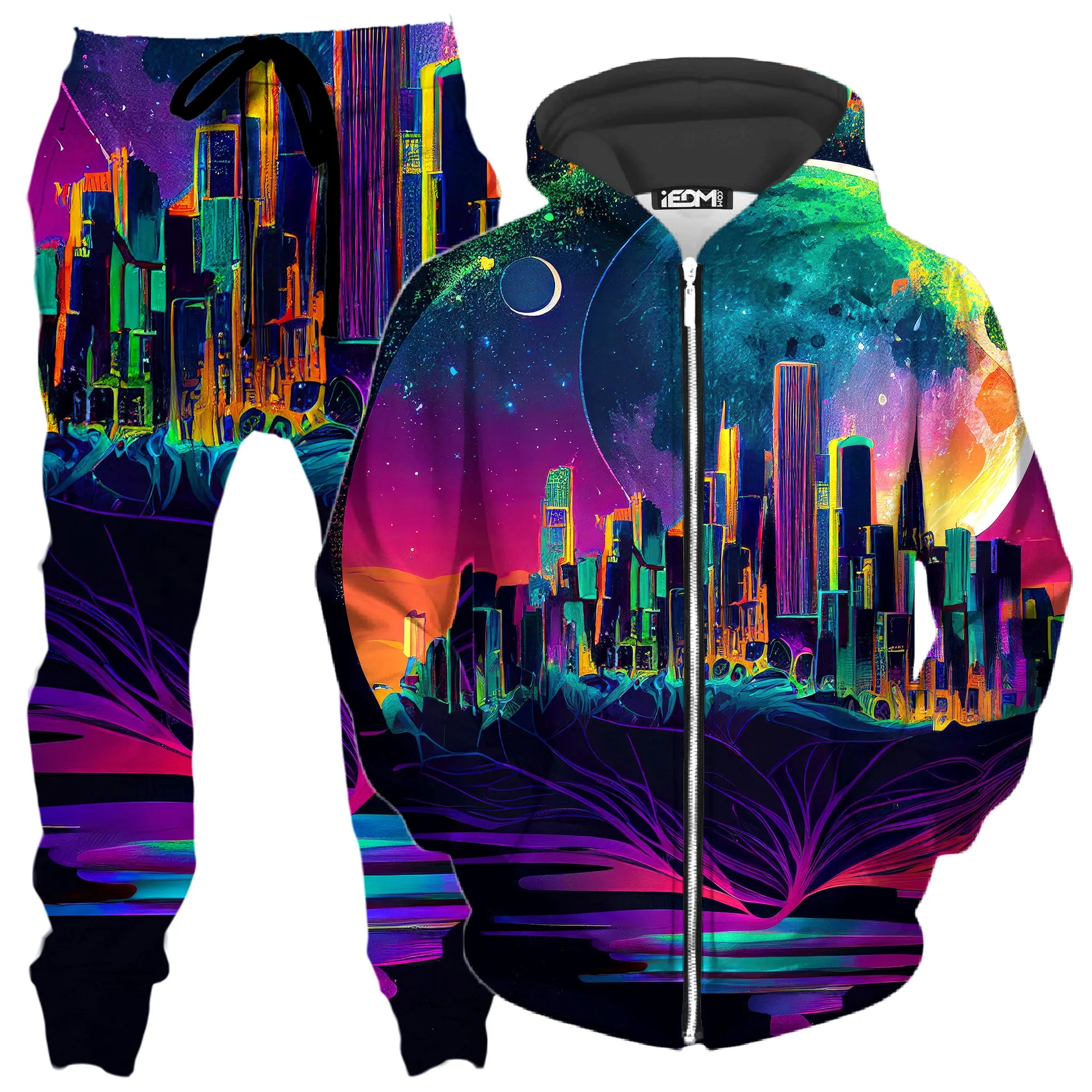 Back to Reality Zip-Up Hoodie and Joggers Combo