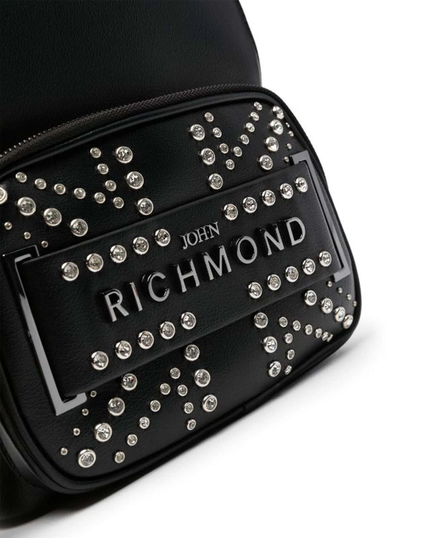 Backpack with logo and studs