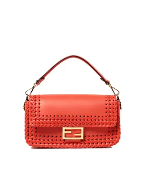 Baguette Bag in Red Leather