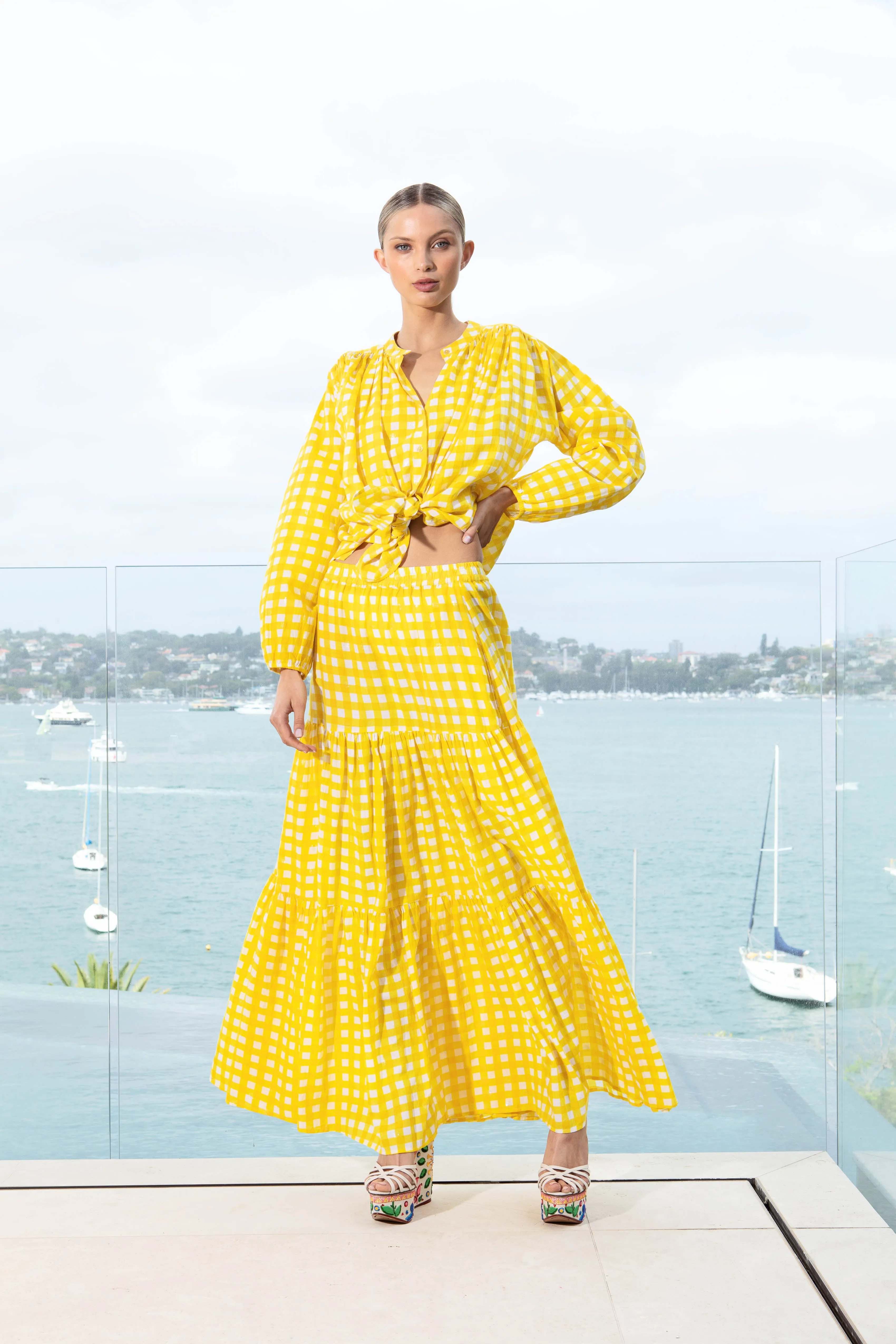 Ballet Skirt - Yellow Checker