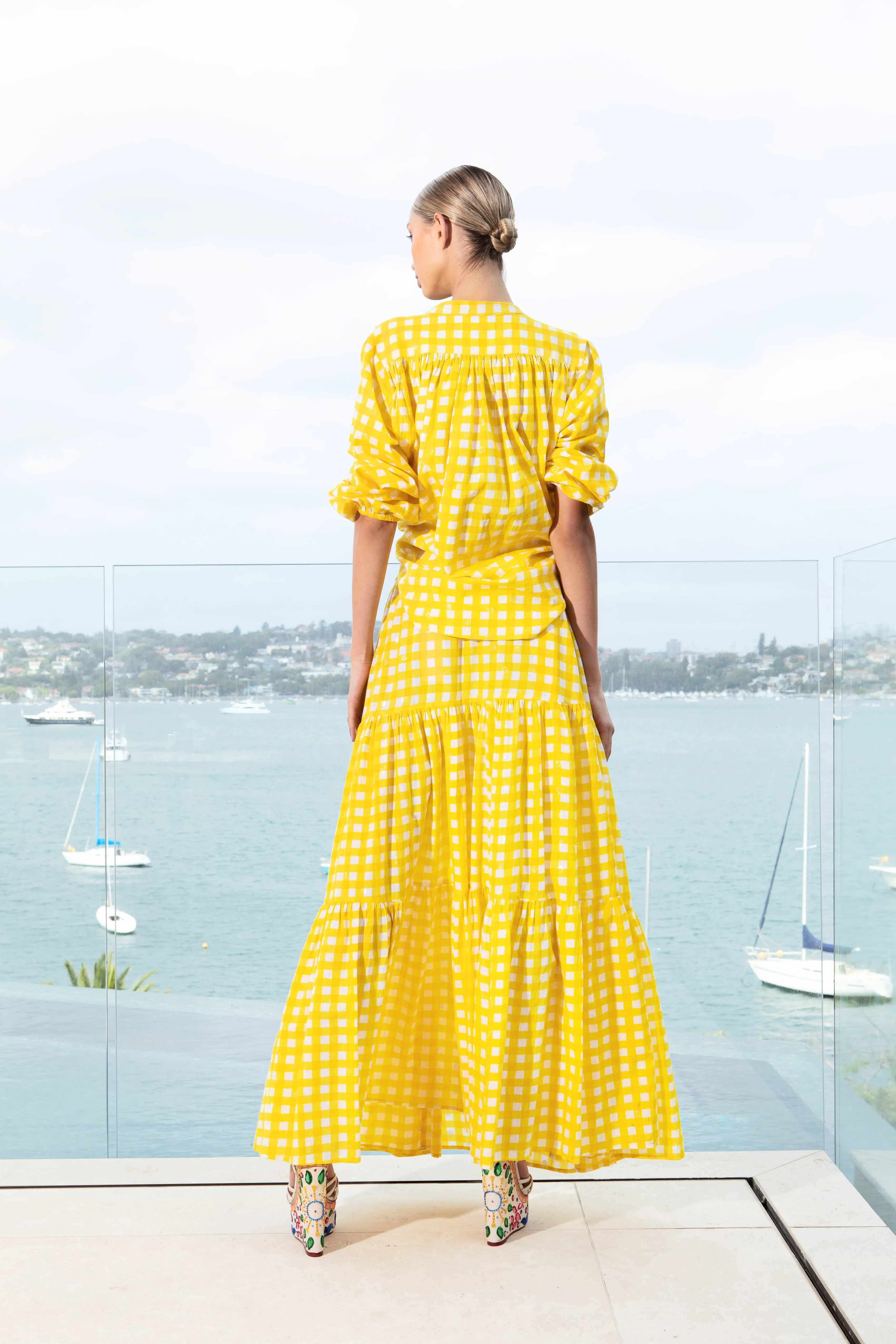 Ballet Skirt - Yellow Checker