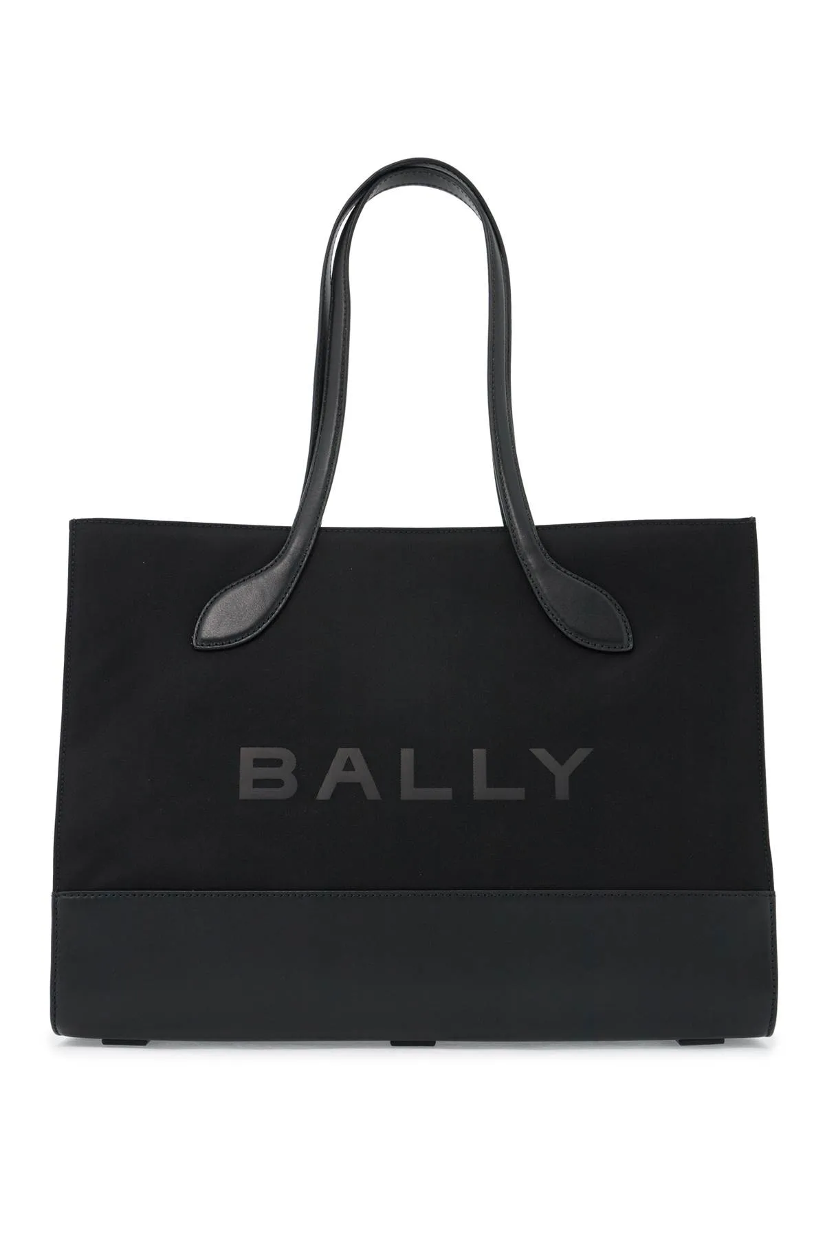 Bally East/west Nylon And Leather Tote Bag